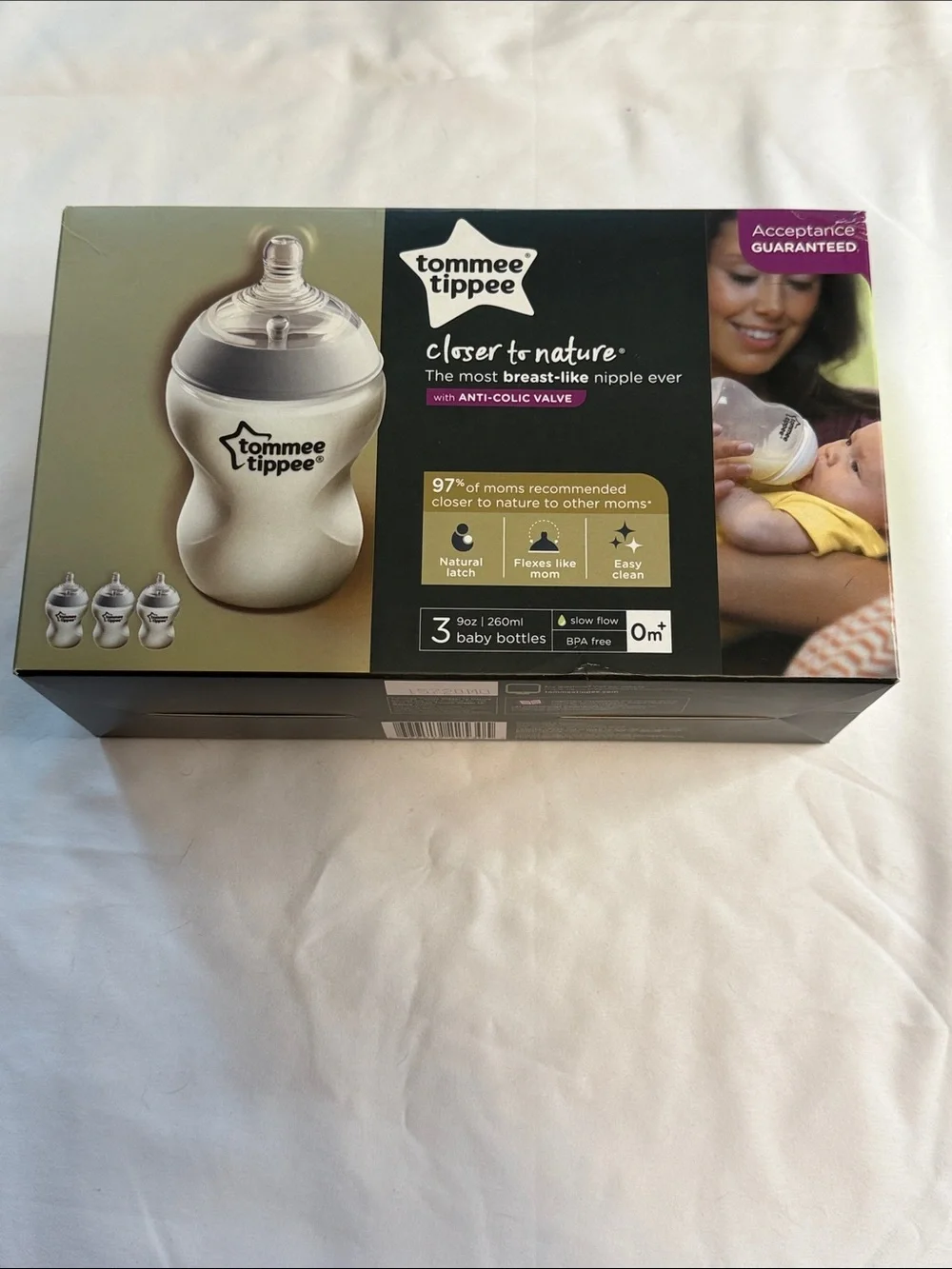 Tommee Tippee Closer to Nature Baby Bottle Set - Cream